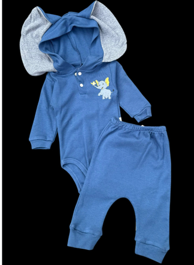 Костюм 2 в 1: боді зі штанами "Слоник", бавовна "Aist"