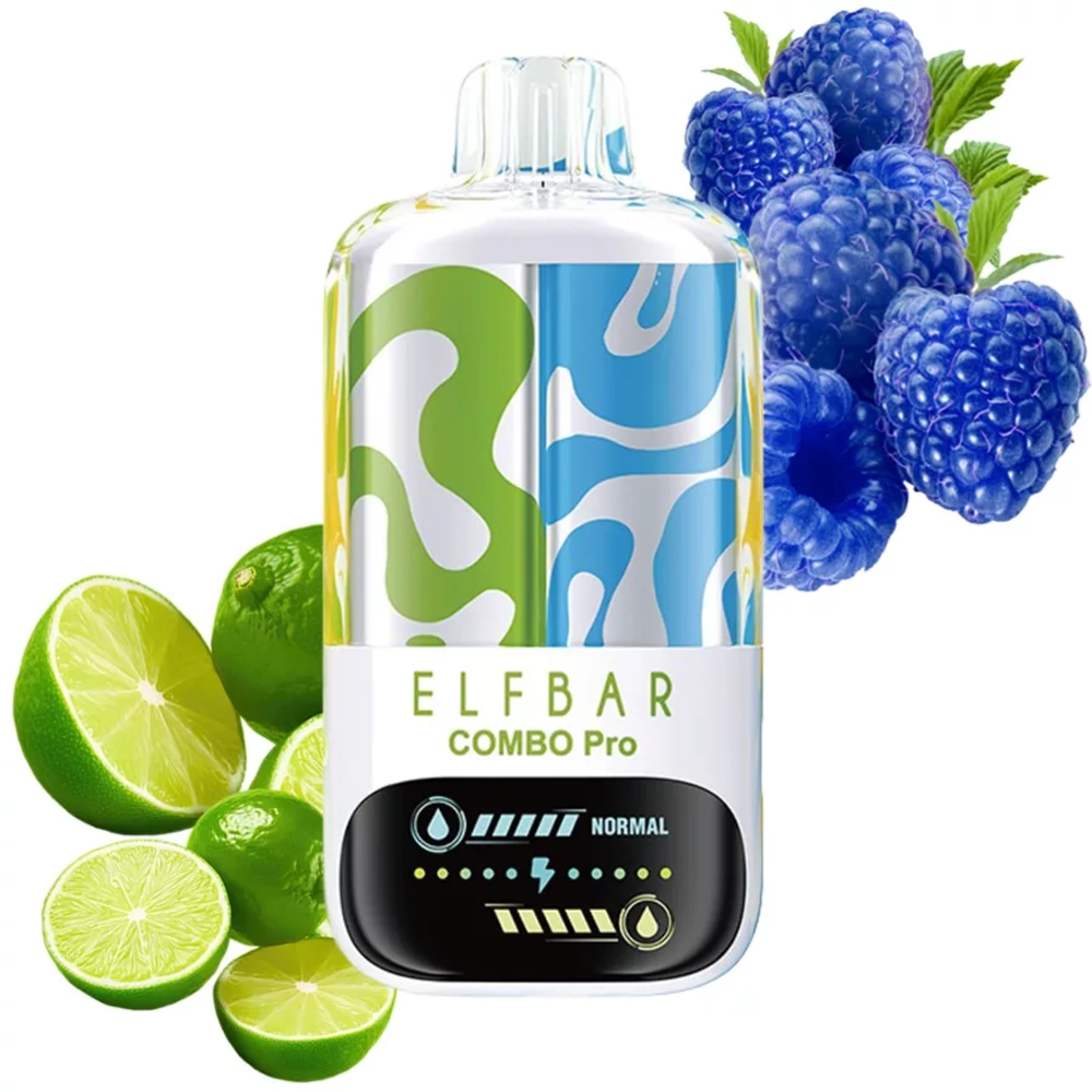 Elf Bar Combo Pro 30000 - Lime / Blue Razz (5%)