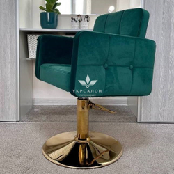 Кресло парикмахерское Beatrice velor gold