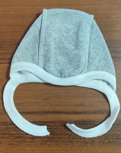 Шапочка із завязками, футер ТМ "Happy ToT" (0-1 міс, 36 см)