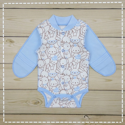 Боді з довгим рукавом, інтерлок ТМ "New" (56 см)