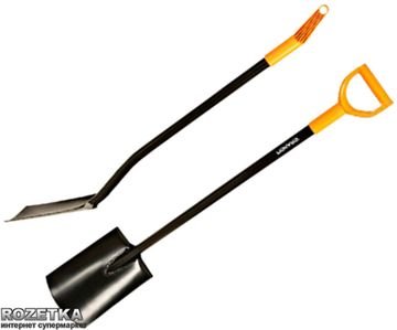 Лопата із закругленим лезом Fiskars Solid (1003456 /131403)