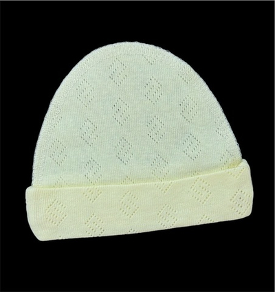 Шапочка, рібана трансфер "Happy ToT" (0-3 міс, 38 см)