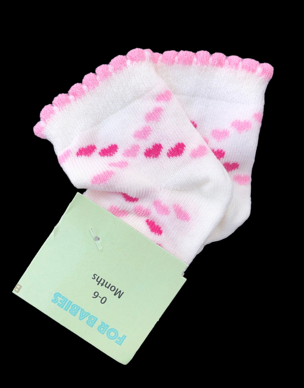Шкарпетки "Сердечки", котон ТМ "Karatepe socks" (0-6 міс)