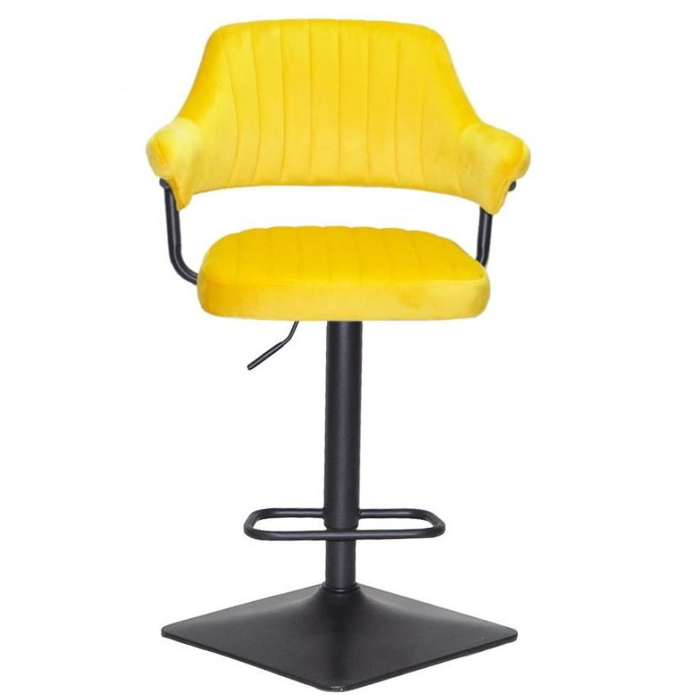 Стільчик для візажу Jef Black quadro Velor