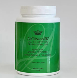 Альгінатна маска для обличчя Енергія молодості Alginate Mask Energy of Youth Ginkgo Biloba & Chlorella, Alginmask