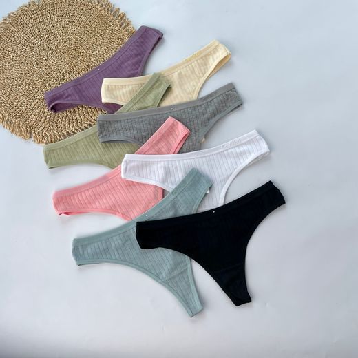 Стрінги в широкий рубчик