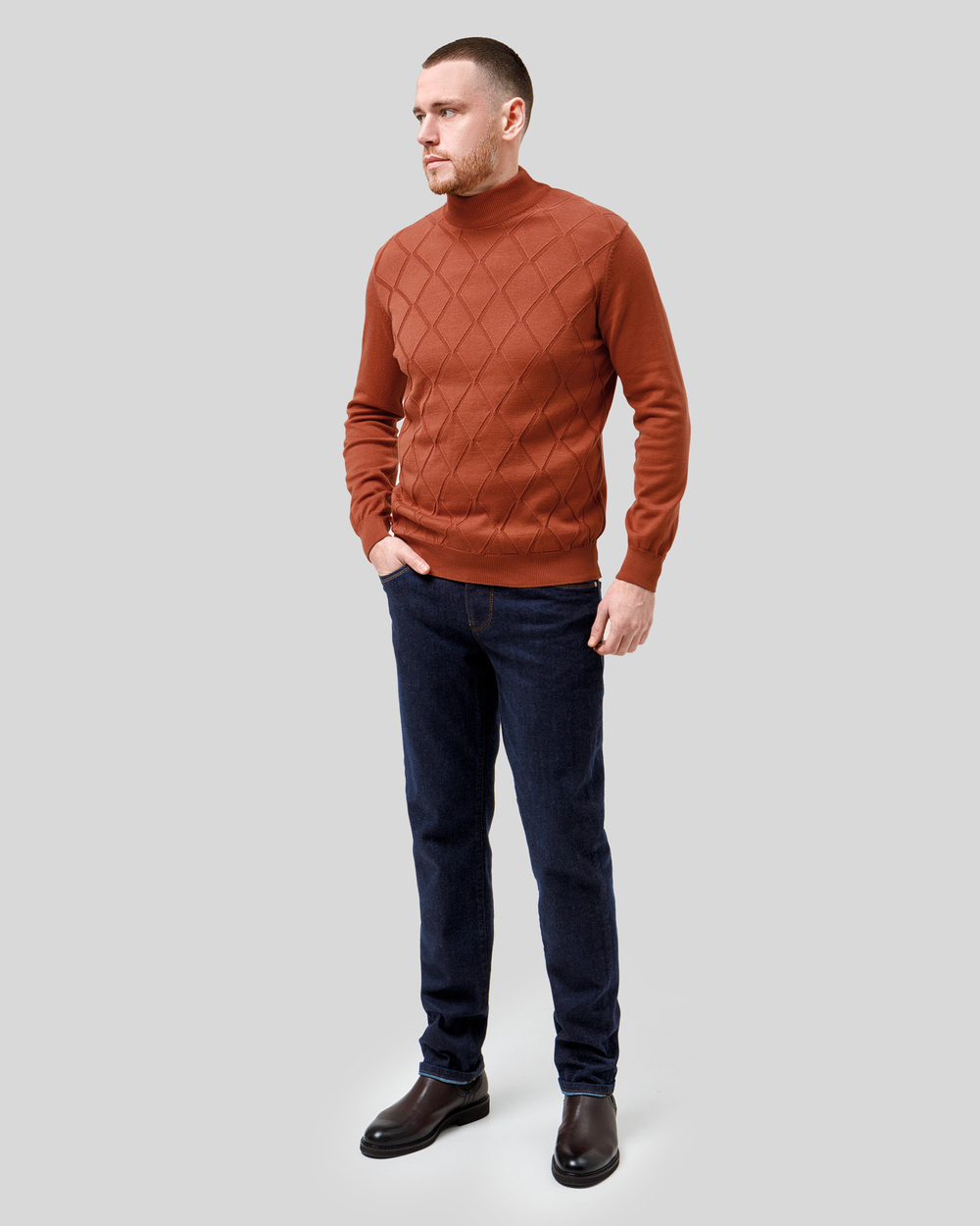 Джинси чоловічі Straight Fit темно-сині (арт. 8862300502)