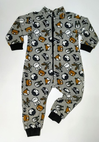 Комбінезон (ромпер), "Звірята", фліс ТМ "Sweet Mario" (86 см)