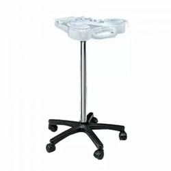 Лаборатория для смешивания красок Service Plus transparent бело-прозрачная, низкие колеса