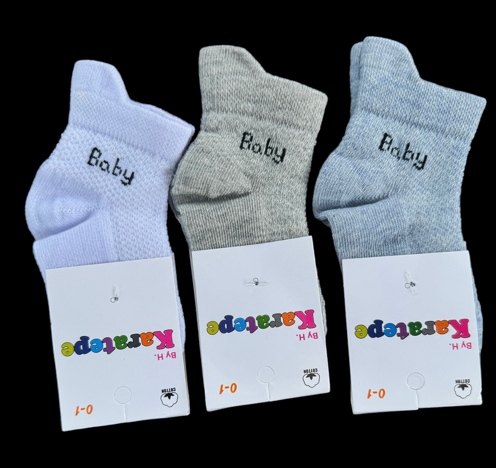 Шкарпетки "Baby", котон ТМ "Karatepe socks" (0-6 міс)