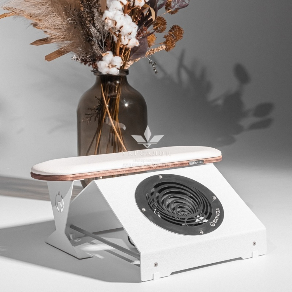 Настільна витяжка з підставкою для манікюру Bioniqa Tabletop V1 Handpad+ White