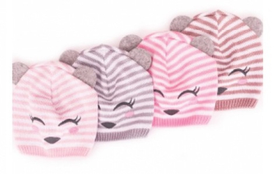 Шапочка "Мишеня", акрил, люрекс ТМ "Alex" (р. 44-48)