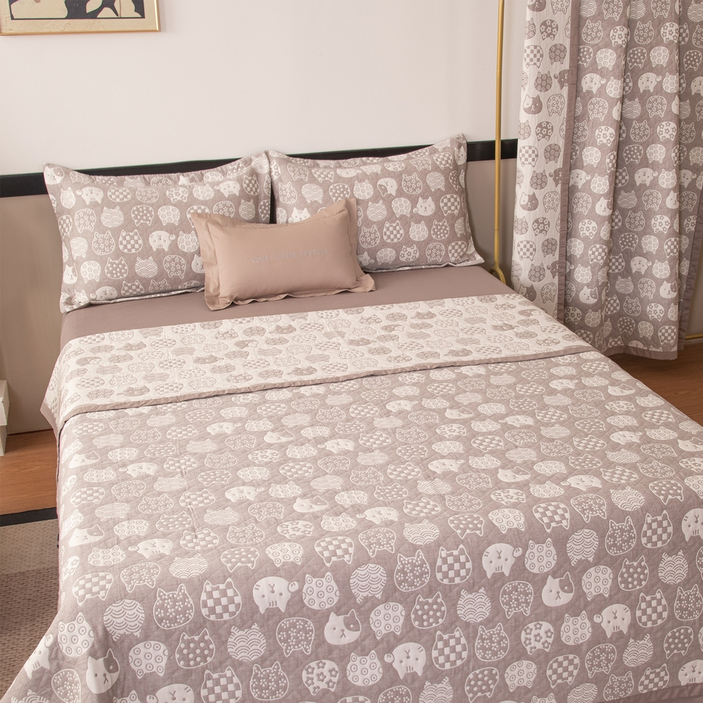 Покрывало двухстороннее и две наволочки Aurora Veil PAV003