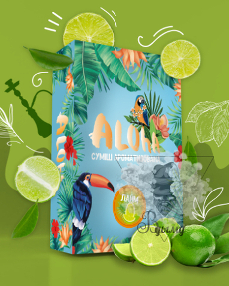 Бестабачная смесь Aloha Lime (Алоха Лайм) 100г