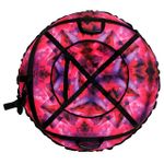 Надувные санки-ватрушки "Розовый кристалл" диаметр 100 см. (Оксфорд, ПВХ)