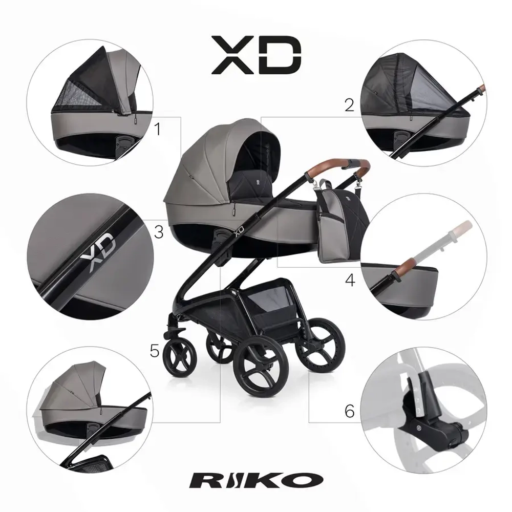Универсальная коляска 2 в 1 Riko XD PRO