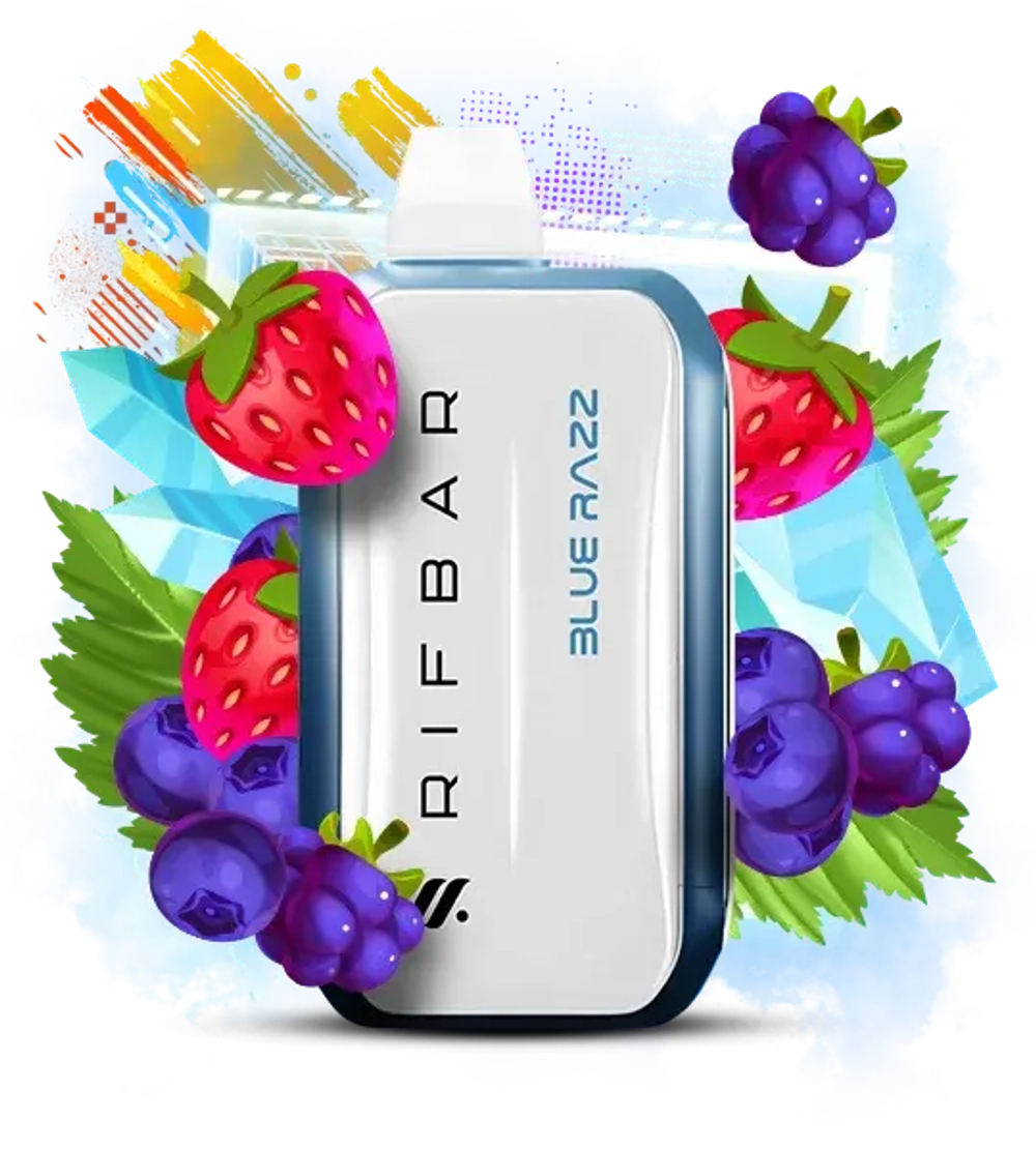 Rif Bar TURBO 25000 - Blue Razz (5% nic)