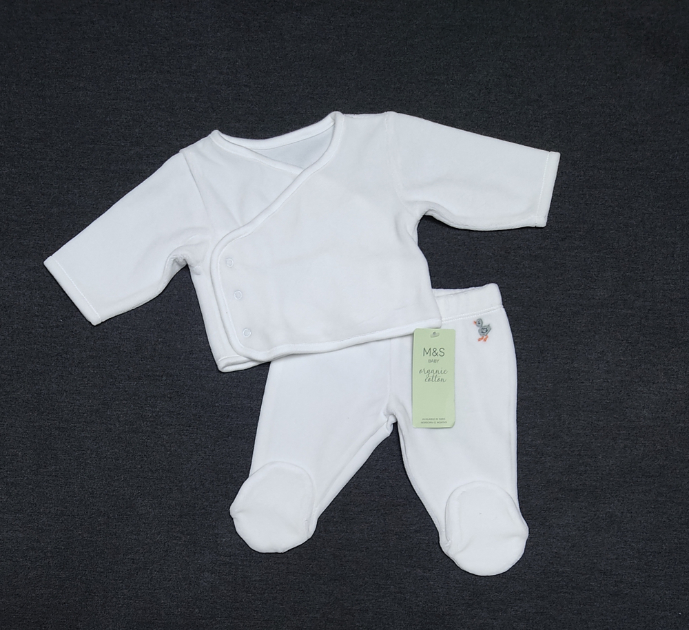 Комплект 2в1: льоля, повзунки, велюр ТМ "M&S" (50-56 см)