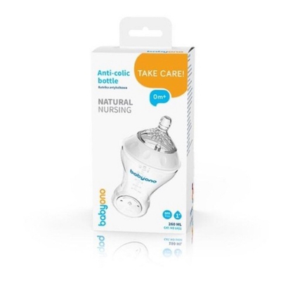 Пляшечка антиколікова  Natural Nursing. 260 мл, ТМ "BabyOno"