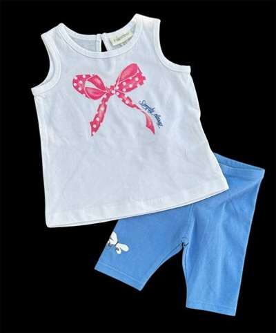 Костюм 2в1: майка, бриджі "Бантик", бавовна ТМ "OVS", "Boboli" (62 см)
