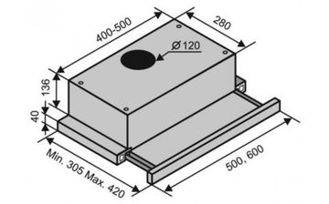 Витяжка VENTOLUX GARDA 60 WH (450)