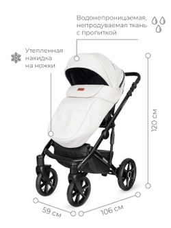 Универсальная коляска 2 в 1 Riko Ozon