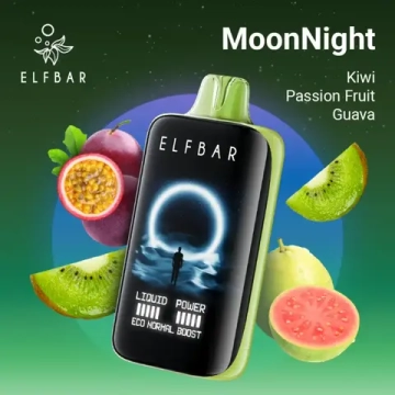 Elf Bar Moon Night 40000 - Kiwi Passion Fruit Guava 5%