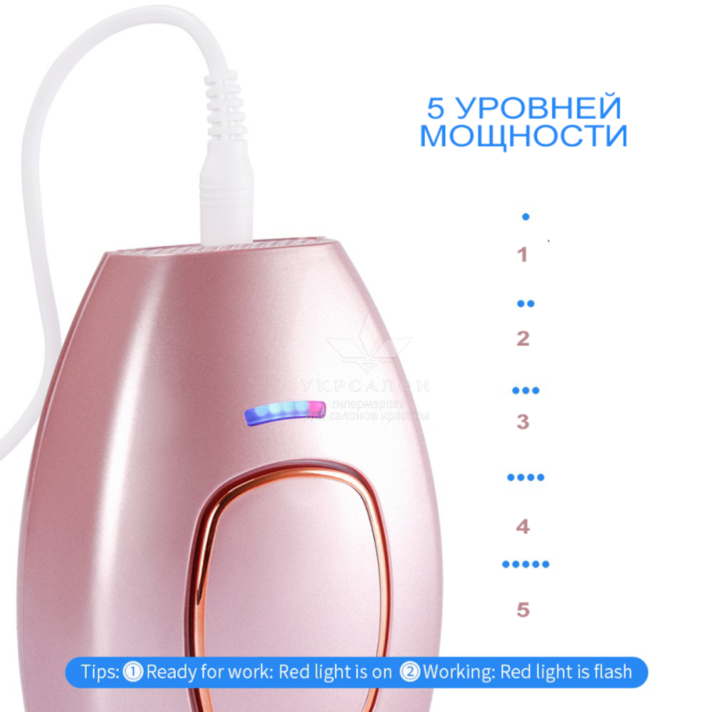 Фотоэпилятор домашний Medset PiPi F2 розовый