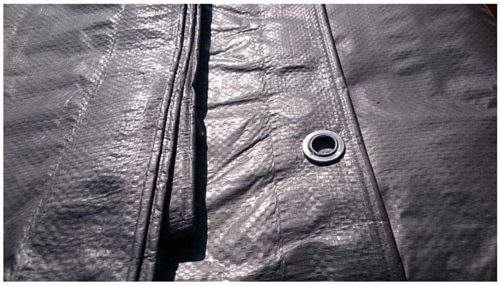 Тент полипропиленовый 3х4 от дождя и снега, затеняющий 100г./м2 (серый)