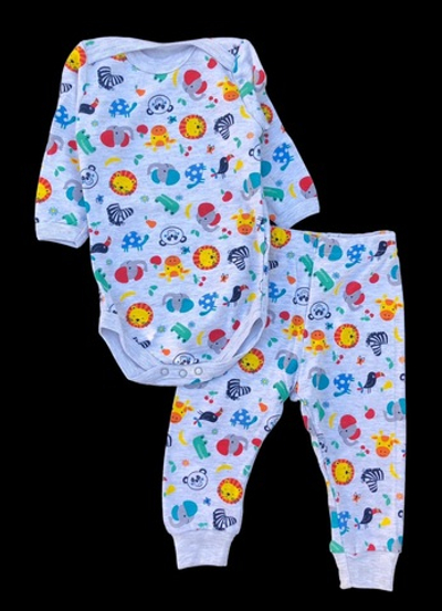 Костюм 2 в 1: боді зі штанами "Звірята", бавовна ТМ "Coolton"