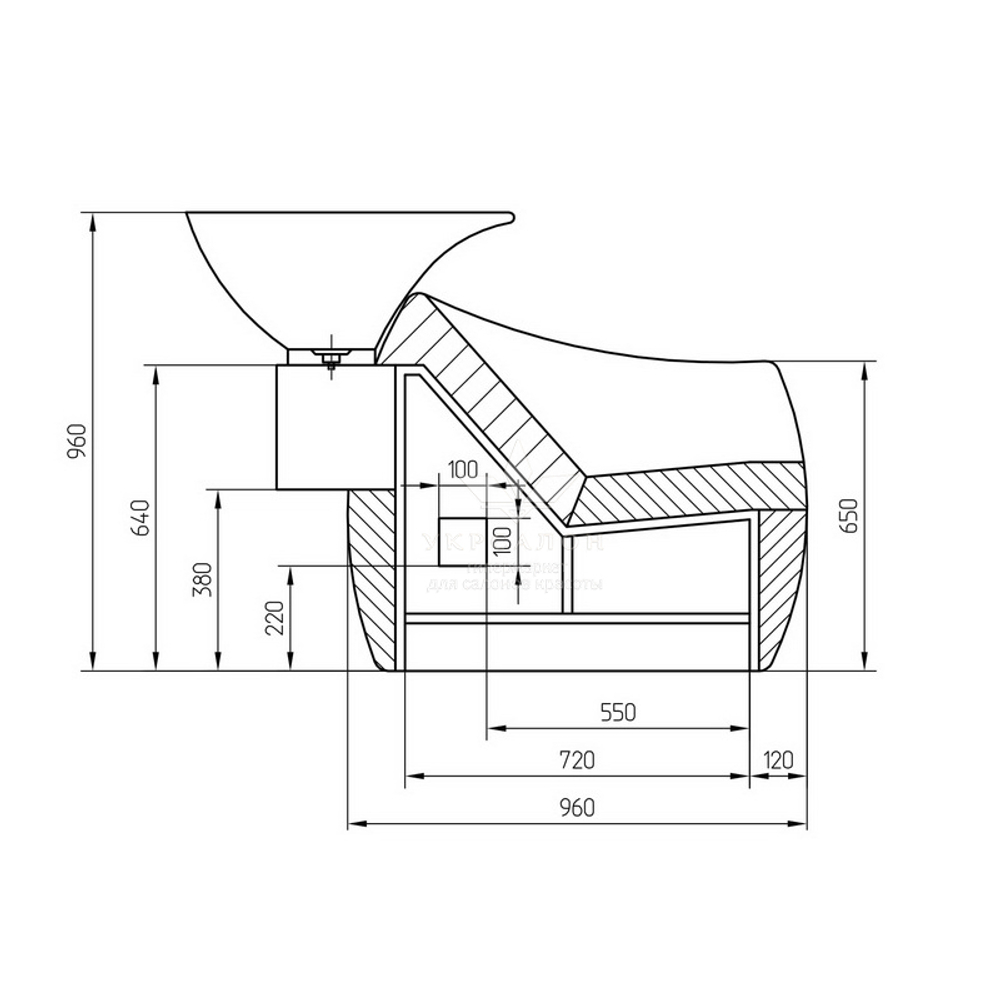 Перукарська мийка 1011-2