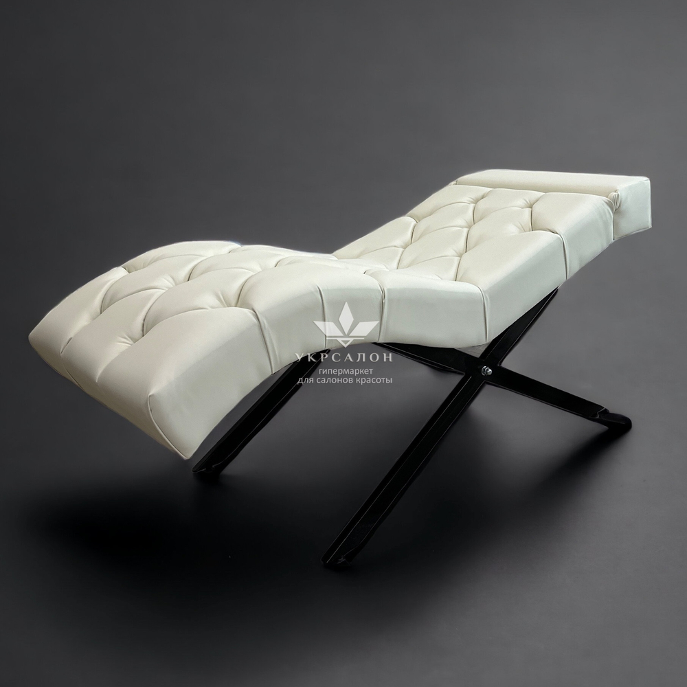 Анатомическая кушетка Mark 555-06 с пуговицами и подголовником для лашмейкеров и бровистов