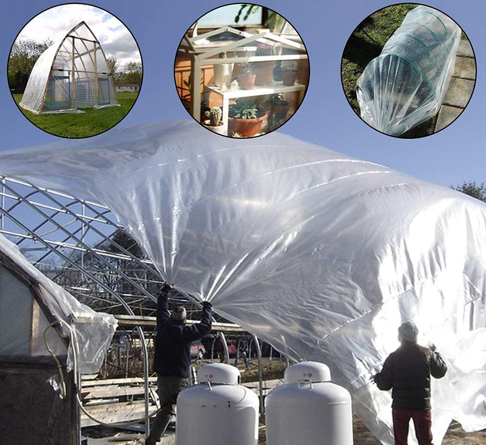 Пленка тепличная (белая), 90мкм, 3м/100м. Прозрачная (парниковая, полиэтиленовая)