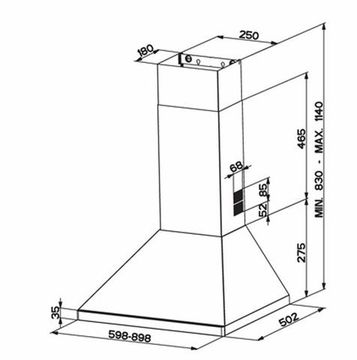 Витяжка FABER STRIP EG8 PB BK/BRA A60