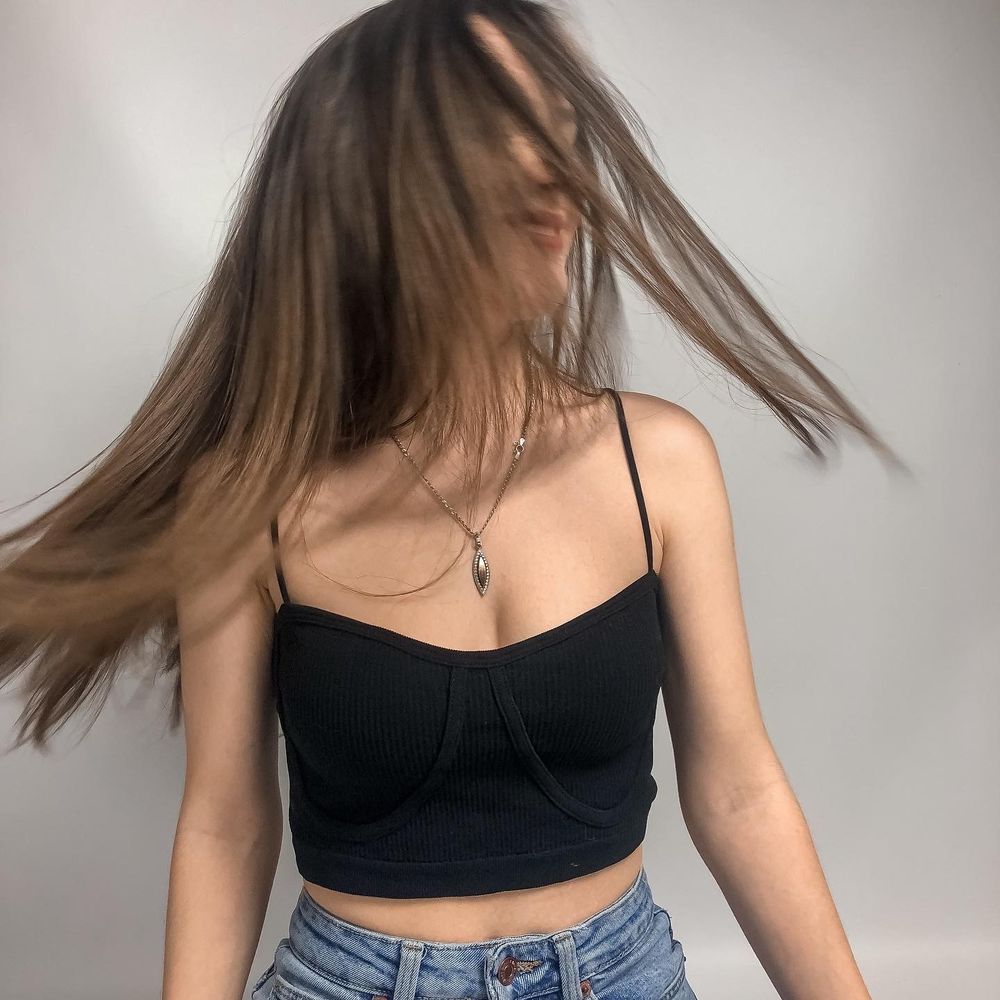 Топ с имитацией косточек