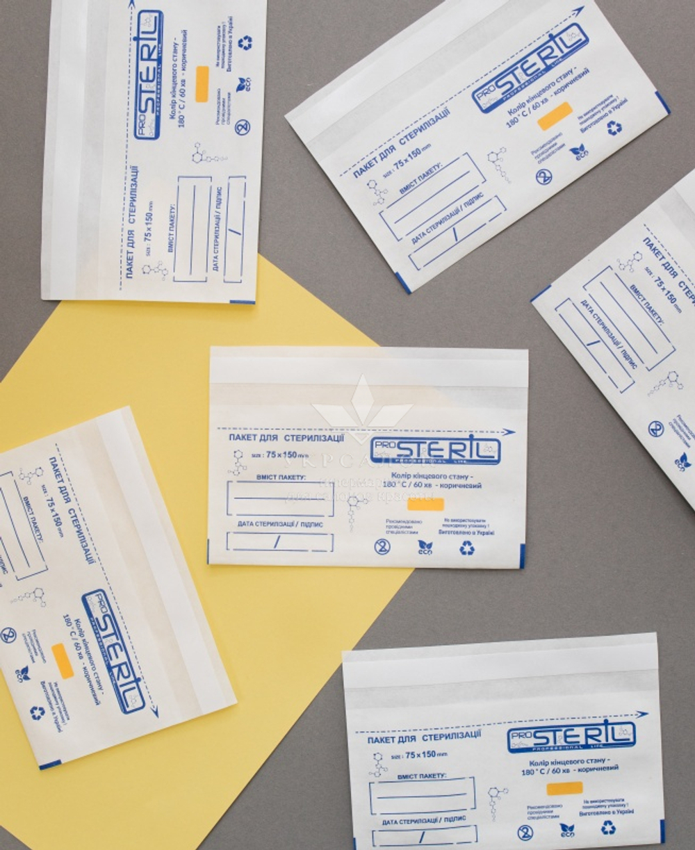 Набір білих крафт-пакетів 75*150 мм ProSteril (100 шт)