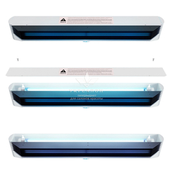 Экранированный облучатель с жалюзи BactoSfera Ekran Jalousie 15 FAN