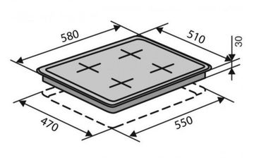 Варильна поверхня газова VENTOLUX HG640-B1 GEE (WH)