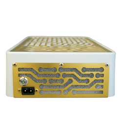 Вытяжка для маникюра настольная Ulka Nano, цвет белый (сетка золотая)