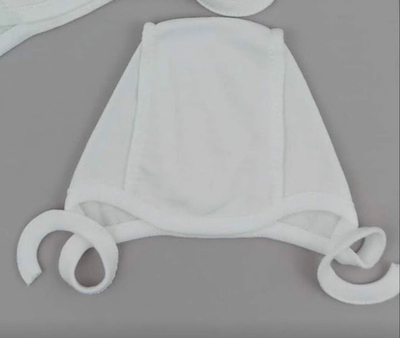 Шапочка із завязками, футер ТМ "Mario Kids" (0-3 міс, 36 см)