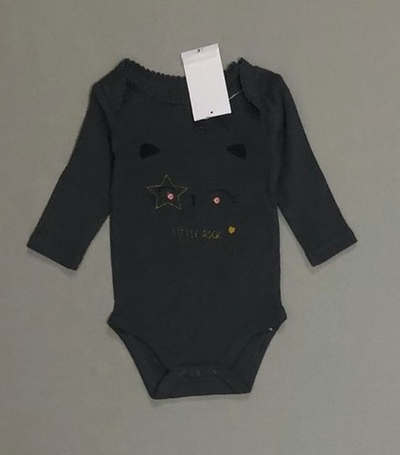 Боді з довгим рукавом, інтерлок "Kiabi" (62 см)