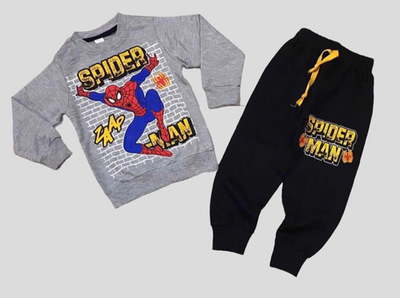 Костюм 2в1: світшот, штани "Spider man", двунитка ТМ "Paulina"