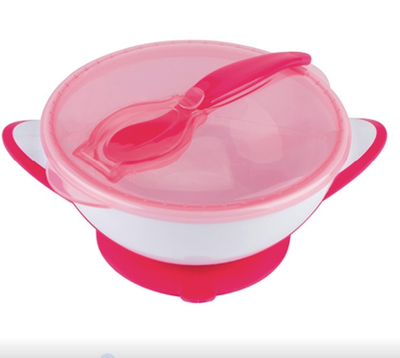 Тарілка з присоскою і ложка, BabyOno