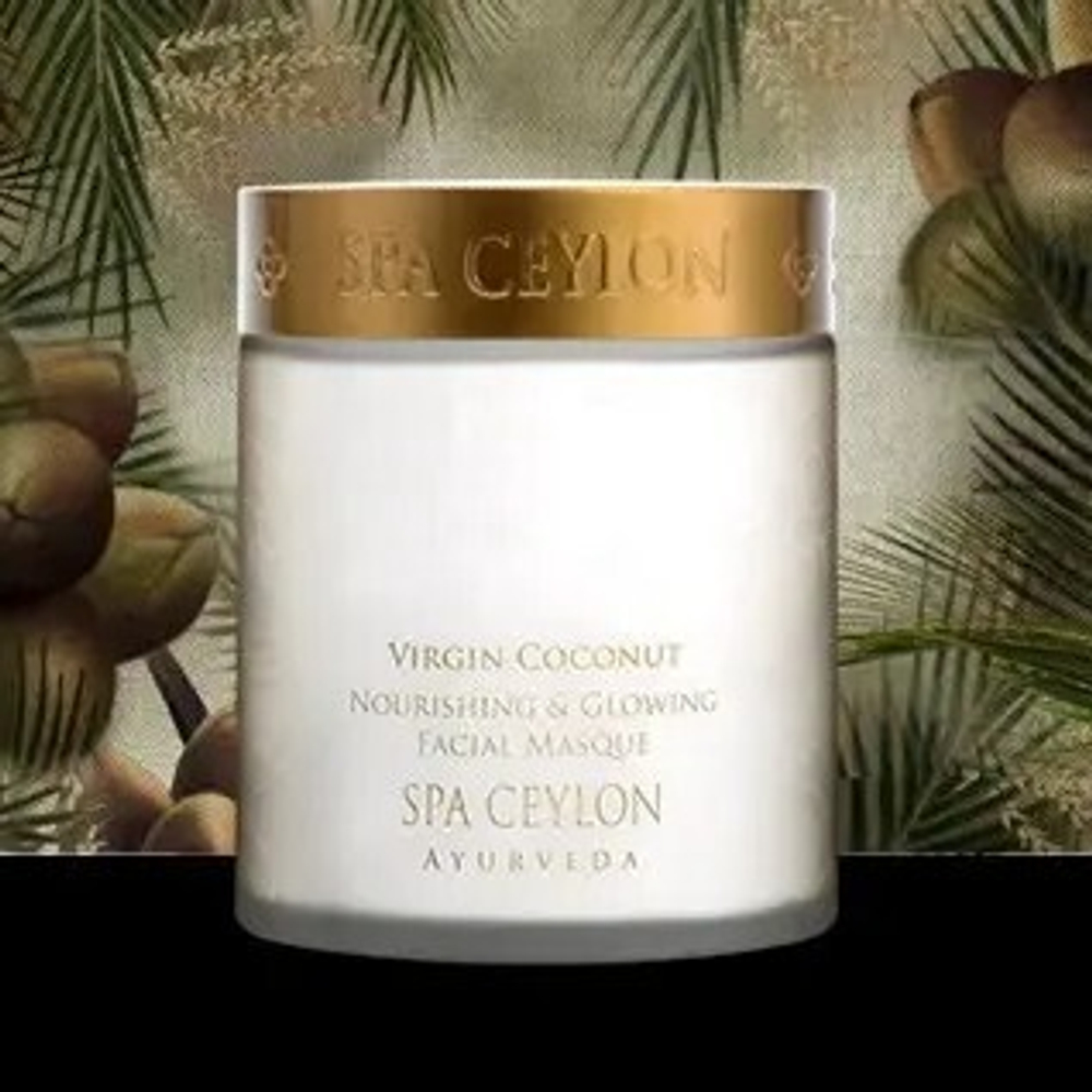 Поживна маска для сяйва та свіжості всіх типів шкіри Королівський кокос 200 г, SPA Ceylon