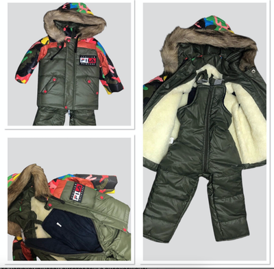 Комплект 2в1: куртка та напівкомбінезон, плащівка, синтепон