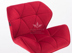 Стільчик клієнта Paris velor cross