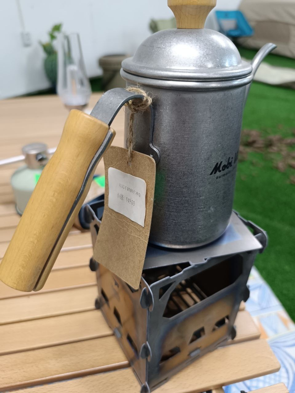 Чайник с длинным носом походный