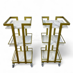 Косметологічний візок Mark 07 Gold ДСП