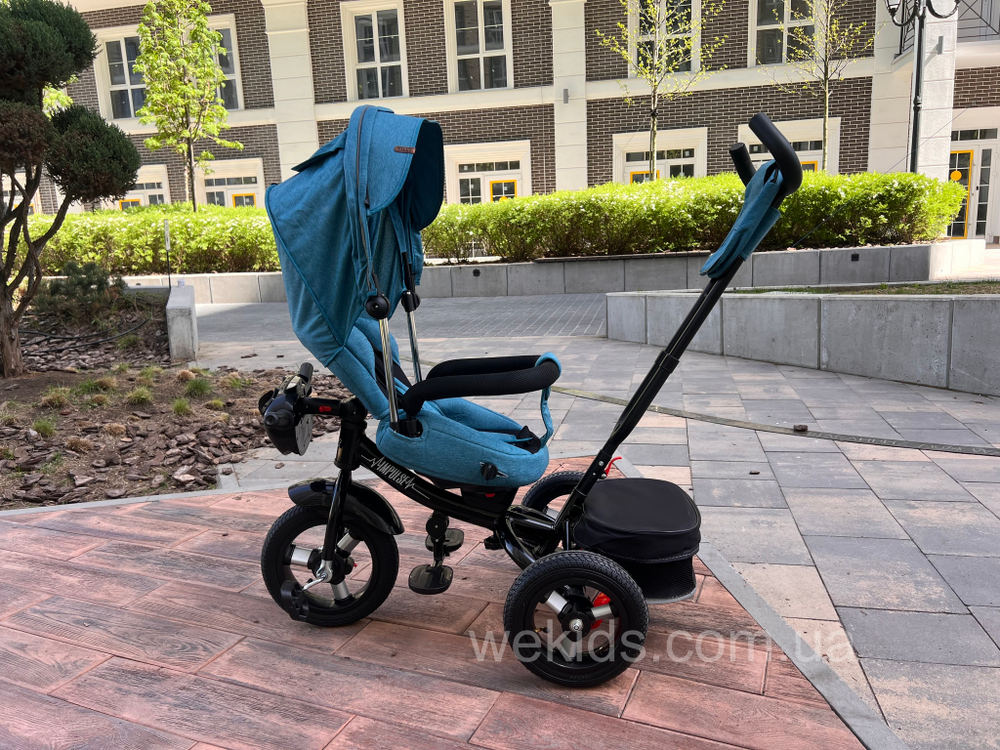 Дитячий триколісний велосипед TILLY Impulse T-386/2 Льон з пультом та посиленою рамою